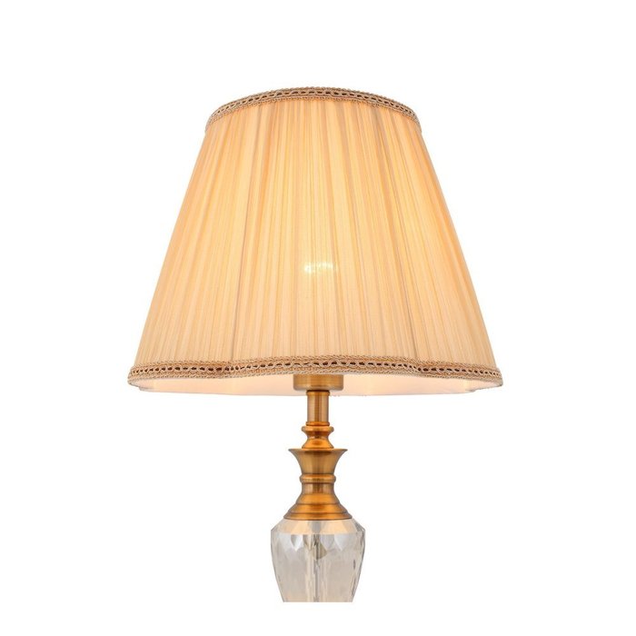 Настольная лампа Vezzo с бежевым абажуром - лучшие Настольные лампы в INMYROOM