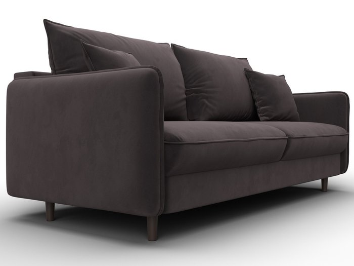 Диван-кровать Лига-064 коричневого цвета - лучшие Прямые диваны в INMYROOM Диван-кровать Лига-064 коричневого цвета - лучшие Прямые диваны в INMYROOM