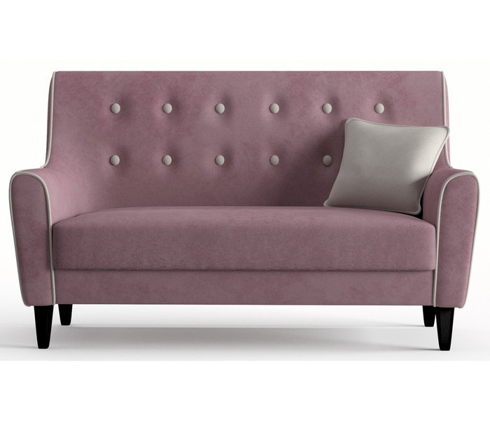Диван из велюра Мерлин темно-розового цвета - купить Прямые диваны по цене 22490.0