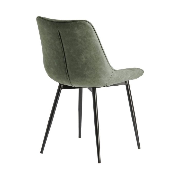 Стул Affair metal black PU dark green зеленого цвета - лучшие Обеденные стулья в INMYROOM Стул Affair metal black PU dark green зеленого цвета - лучшие Обеденные стулья в INMYROOM