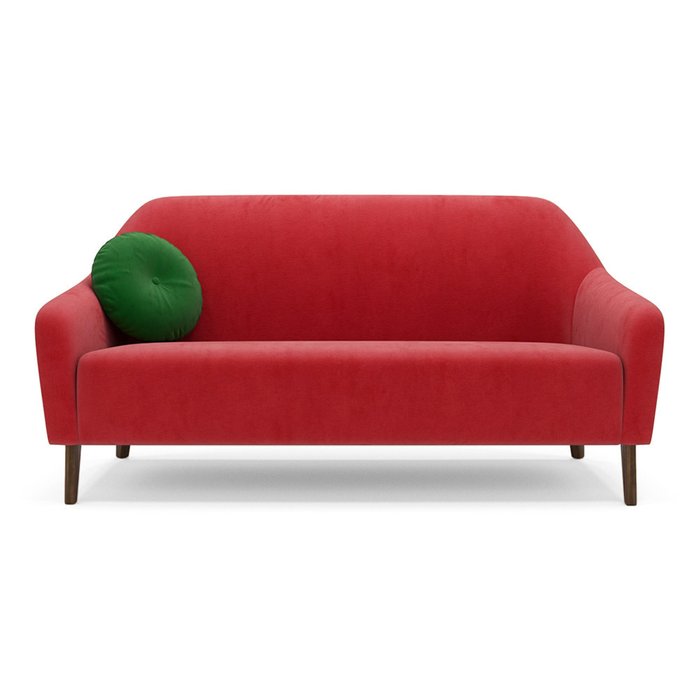  Трехместный диван Miami lux красного цвета - купить Прямые диваны по цене 58700.0