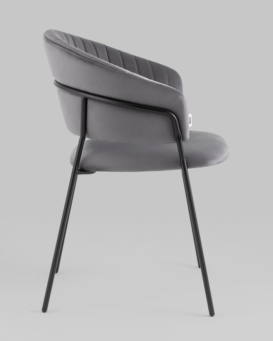 Стул Бруно серого цвета - лучшие Обеденные стулья в INMYROOM
