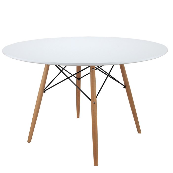 Обеденный стол Eames белого цвета