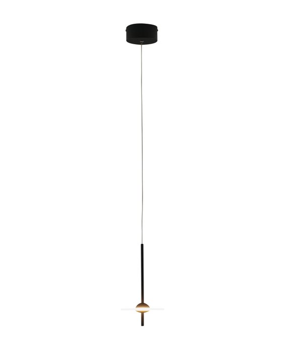 Подвесной светодиодный светильник Ella черного цвета