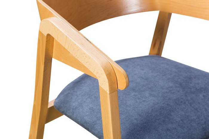 Стул Dalia bianco сине-коричневого цвета - лучшие Обеденные стулья в INMYROOM