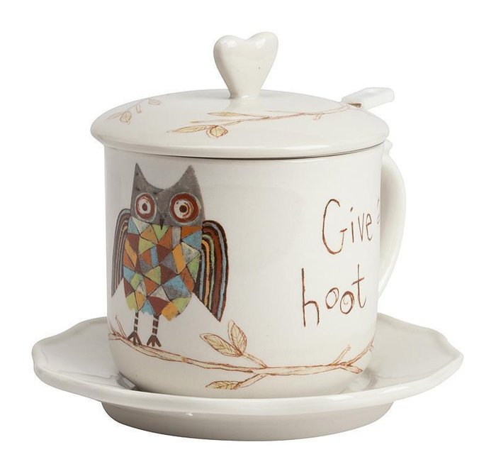 Чайный набор "Give A Hoot" - лучшие Чашки в INMYROOM