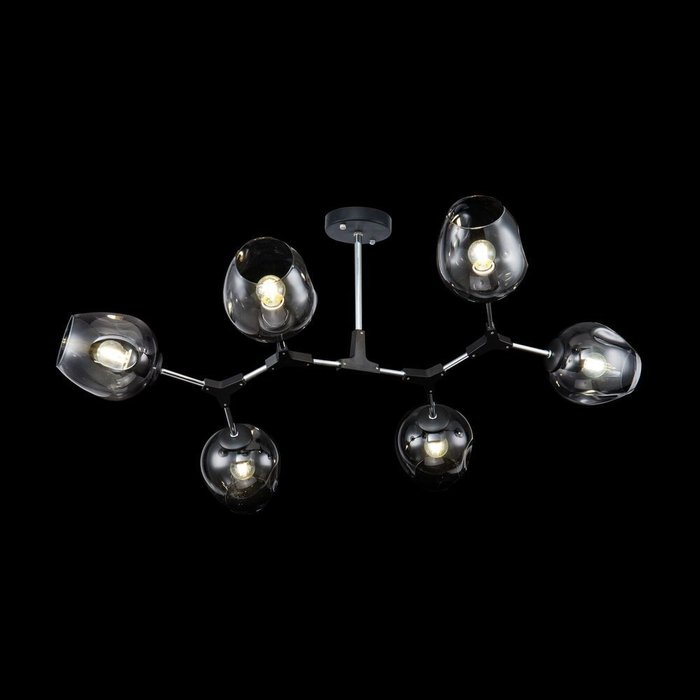 Потолочная люстра Desi из металла черного цвета - купить Потолочные люстры по цене 21990.0