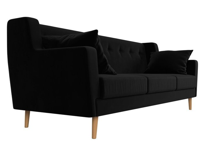 Диван Брайтон черного цвета - лучшие Прямые диваны в INMYROOM