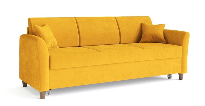 Диван-кровать Катарина желтого цвета - купить Прямые диваны по цене 51625.0