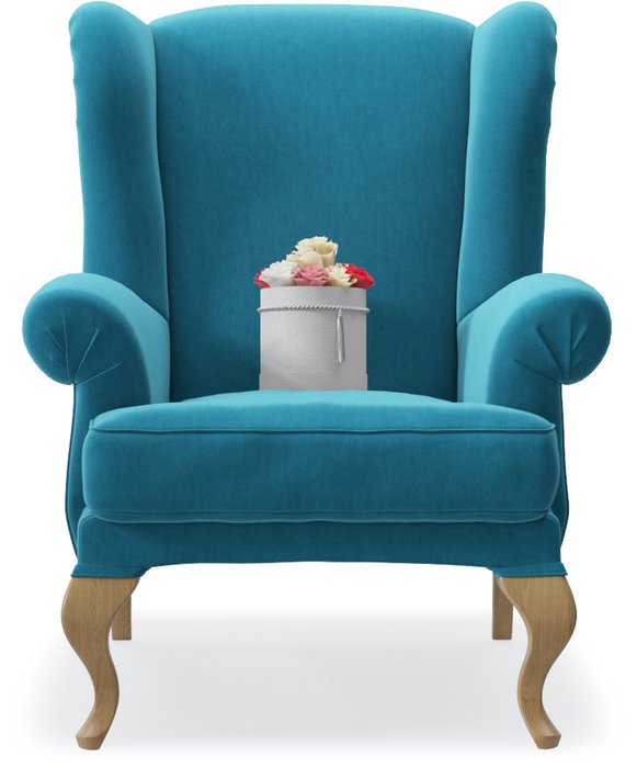 Кресло Charmaine бирюзового цвета