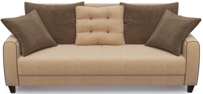 Диван-кровать прямой Френсис Флэтфорд темно-бежевого цвета - купить Прямые диваны по цене 19890.0
