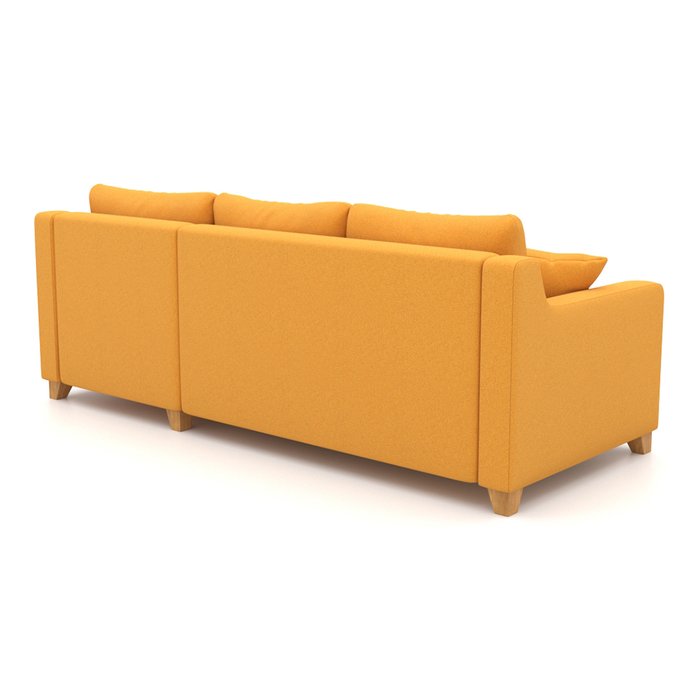  Угловой диван-кровать Mendini EKL желтого цвета - лучшие Угловые диваны в INMYROOM