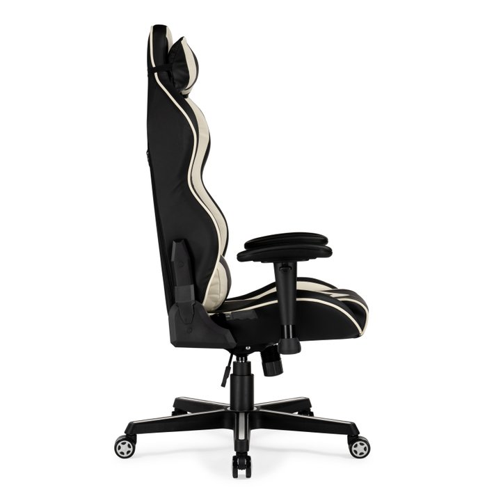 Компьютерное кресло Racer с бежевой отделкой - лучшие Офисные кресла в INMYROOM