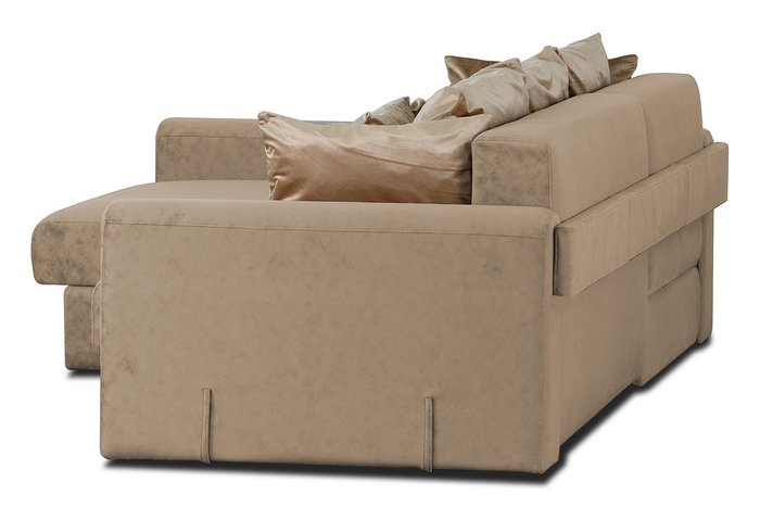 Угловой диван-кровать Мэдисон Черри темно-бежевого цвета - лучшие Угловые диваны в INMYROOM