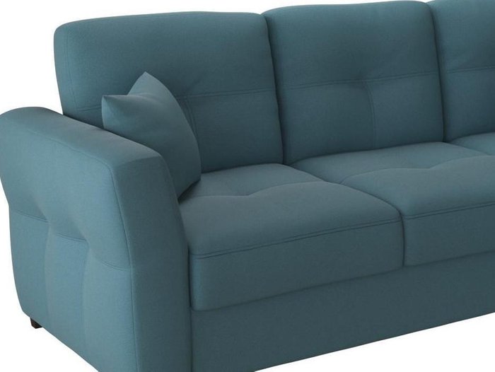 Угловой диван-кровать Манхеттен Blue темно-синего цвета - лучшие Угловые диваны в INMYROOM
