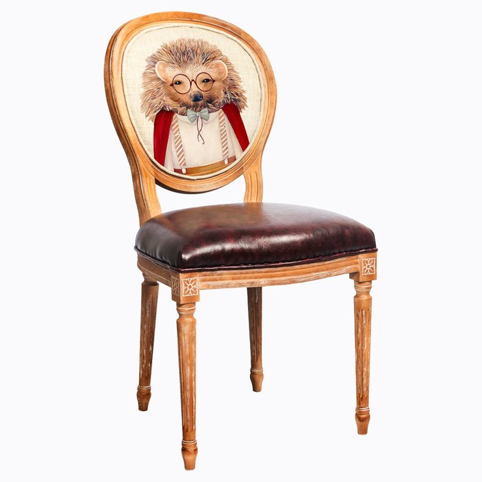 Стул Мистер Ёж с сиденьем и спинкой из экокожи - купить Обеденные стулья по цене 32000.0