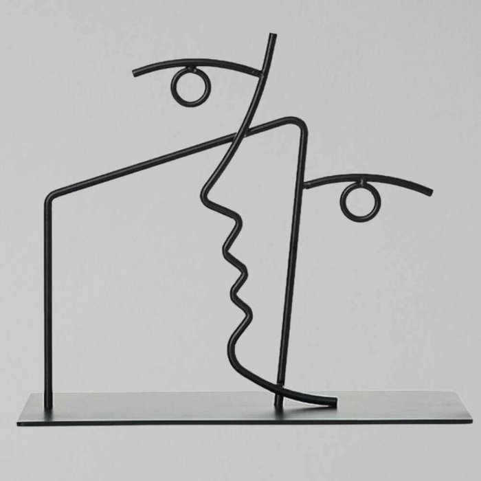 Статуэтка Wire Sculpture Gemini черного цвета - лучшие Фигуры и статуэтки в INMYROOM