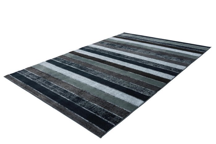 Рельефный ковер Greta Lines темно-серого цвета 120х170 - купить Ковры по цене 33000.0