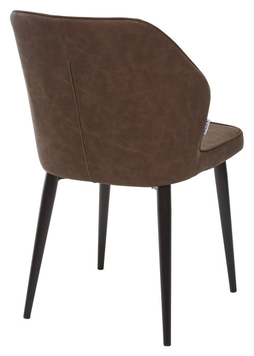 Стул Seattle темно-коричневого цвета (экокожа) - лучшие Обеденные стулья в INMYROOM