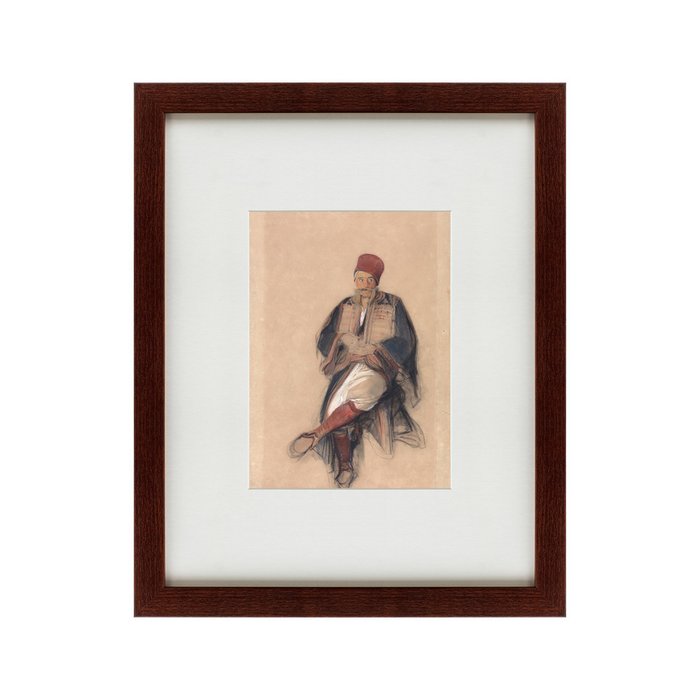 Репродукция картины Seated turk 1850 г.  - купить Картины по цене 4990.0