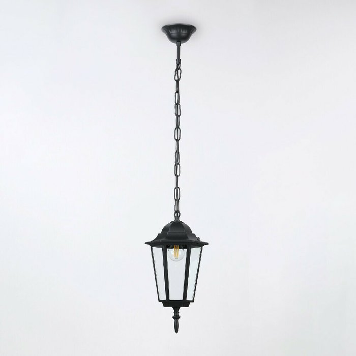 Уличный потолочный светильник Garden черного цвета - лучшие Подвесные уличные светильники в INMYROOM