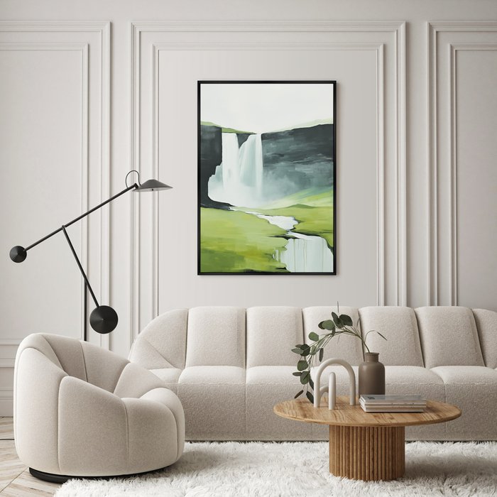 Репродукция картины Landscape collection, Milky rivers, No 2, 2024г. - лучшие Картины в INMYROOM