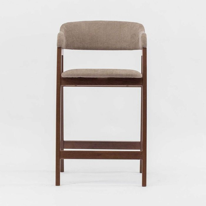 Полубарный стул Челси бежево-коричневого цвета - купить Барные стулья по цене 21990.0