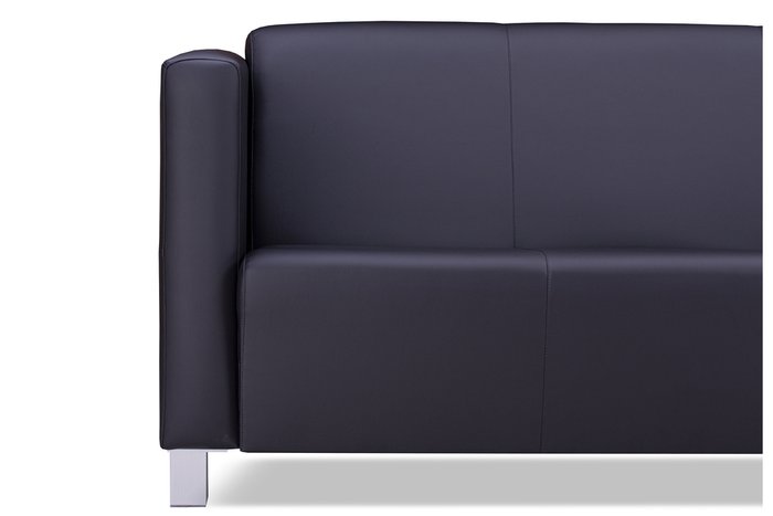 Прямой диван Милано комфорт черного цвета - купить Прямые диваны по цене 24365.0