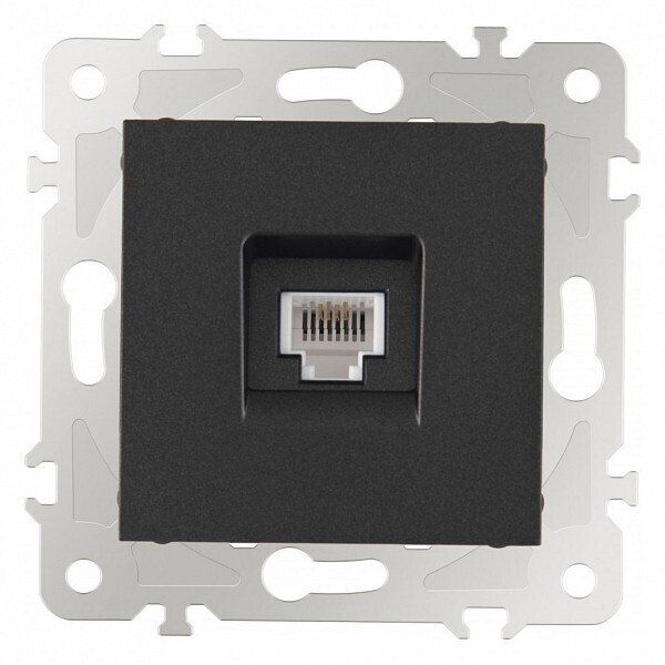 Розетка телефонная RJ-11 без рамки 203.51-1.black