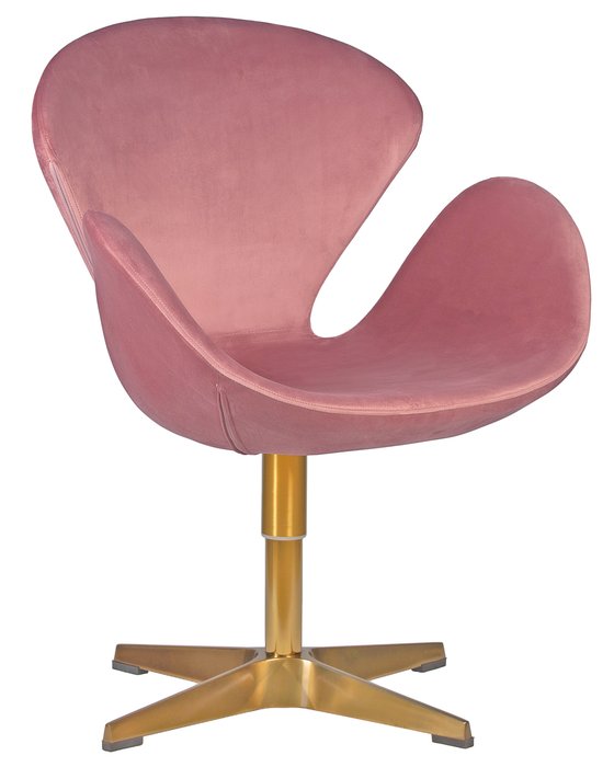 Кресло дизайнерское Swan розового цвета