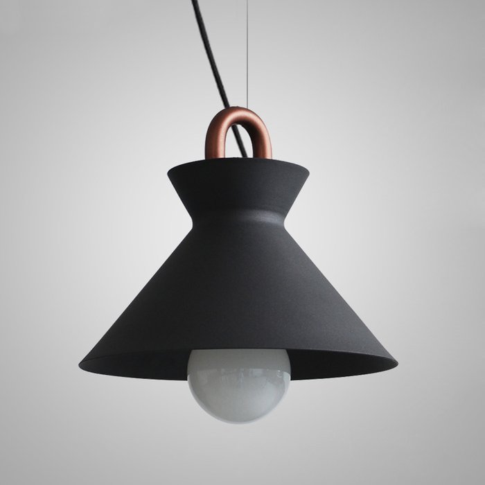 Подвесной светильник Omg Coil C черного цвета