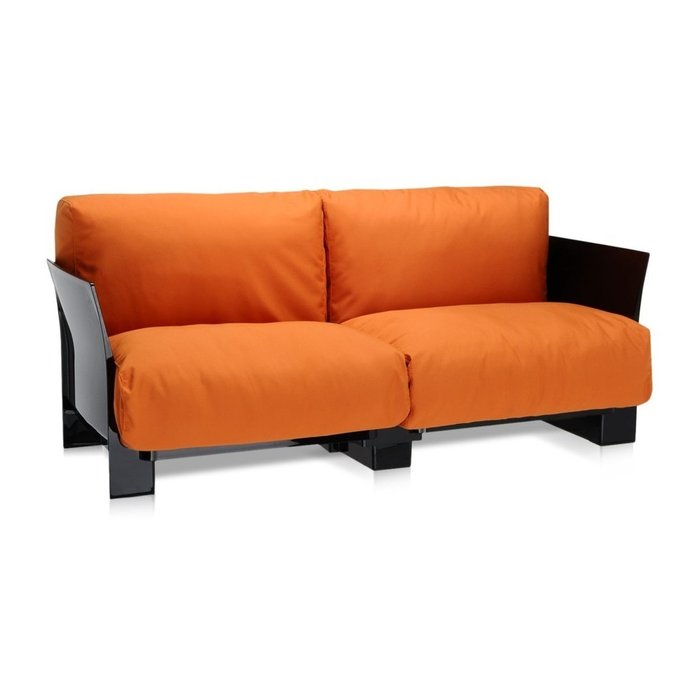 Диван Pop двухместный оранжевого цвета - купить Прямые диваны по цене 299690.0