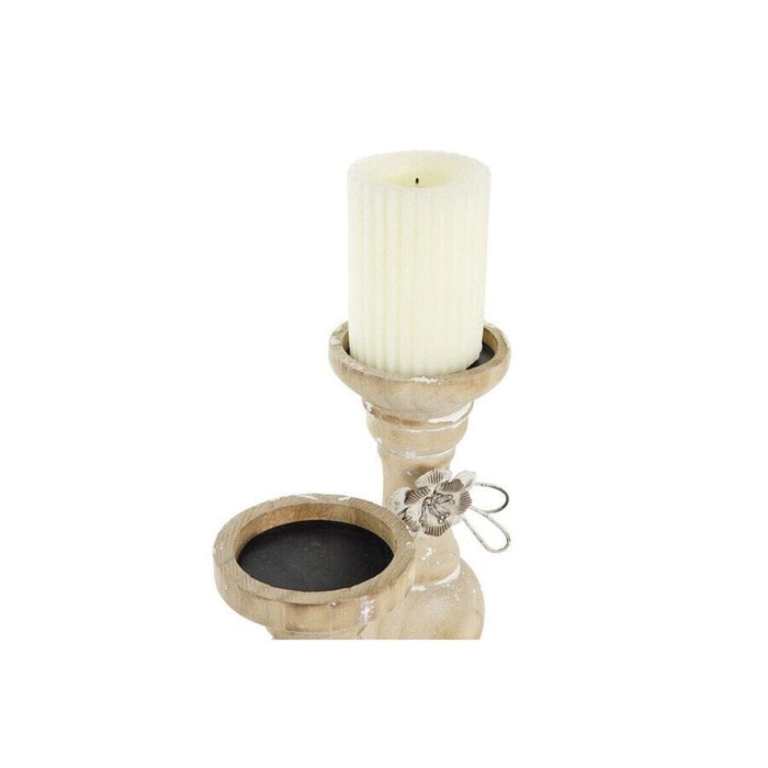 Подсвечник DKD Home Decor Деревянный (9,5 x 9,5 x 28 cm) (2 Предметы) - купить Подсвечники по цене 8644