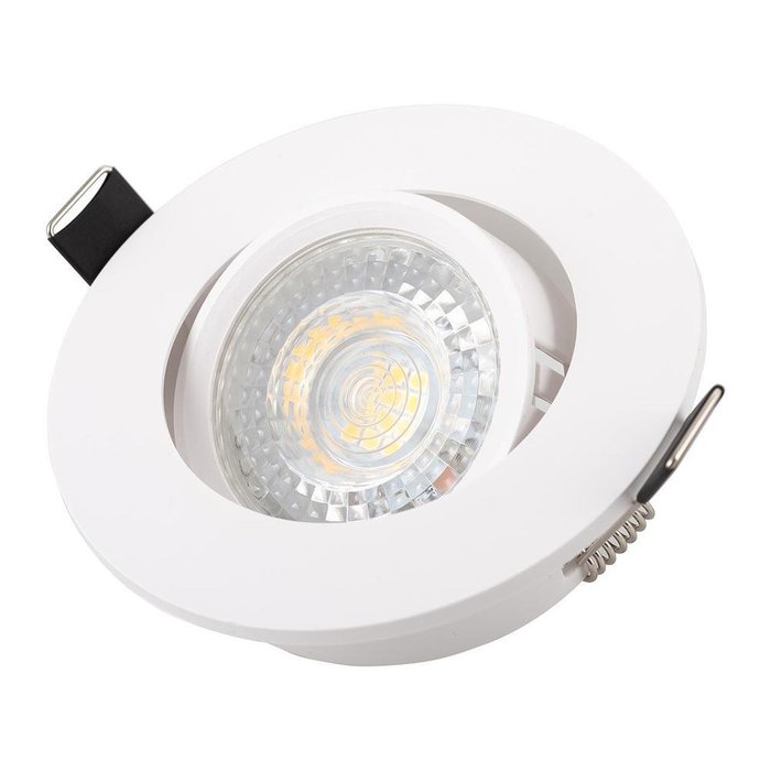 Встраиваемый светильник из пластика белого цвета  - лучшие Встраиваемые споты в INMYROOM