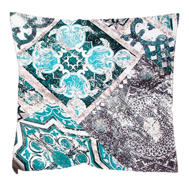 Декоративная подушка Сиена серо-голубого цвета