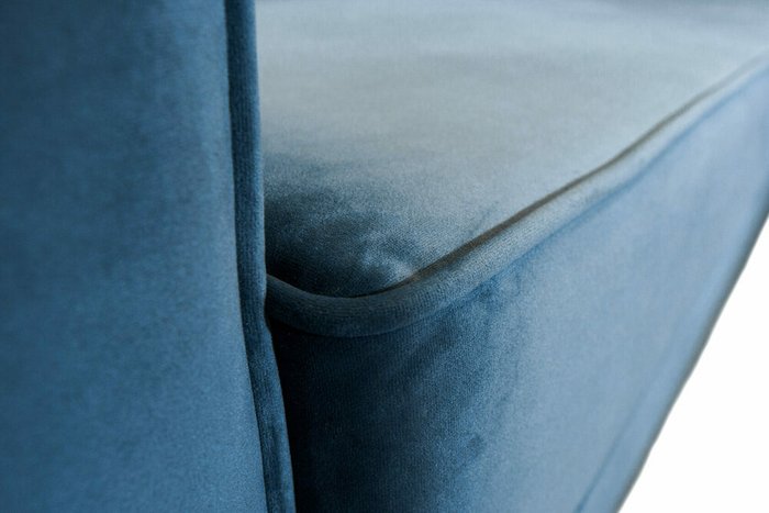 Прямой диван-кровать Николь синего цвета - лучшие Прямые диваны в INMYROOM