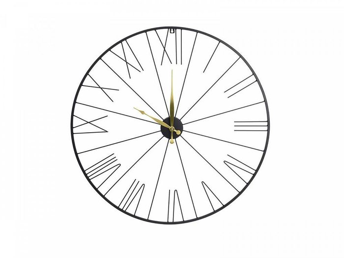 Часы настенные Golden Arrow черного цвета
