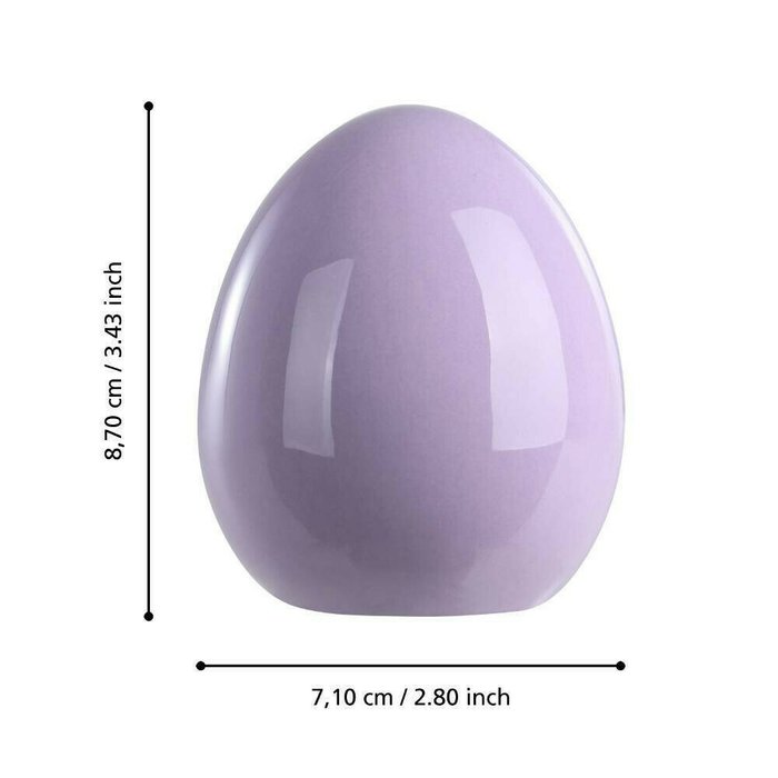 Фигурка яйцо Yaypan фиолетового цвета - лучшие Фигуры и статуэтки в INMYROOM