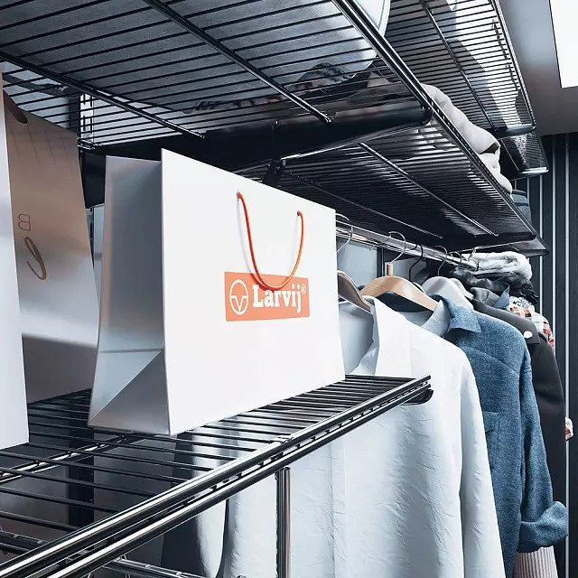 Проволочная полка 121x41 черного цвета - купить Комплектующие для гардеробных систем по цене 1540 Проволочная полка 121x41 черного цвета - купить Комплектующие для гардеробных систем по цене 1540