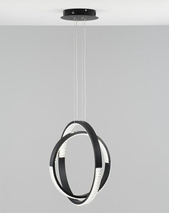 Светодиодный подвесной светильник Novas черно-белого цвета - купить Подвесные светильники по цене 9990.0