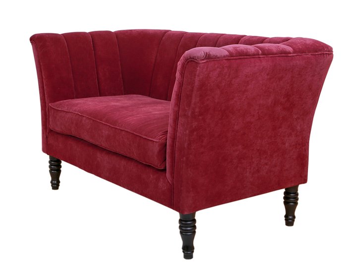 Двухместные диваны Dalena бордового цвета - купить Прямые диваны по цене 79700.0
