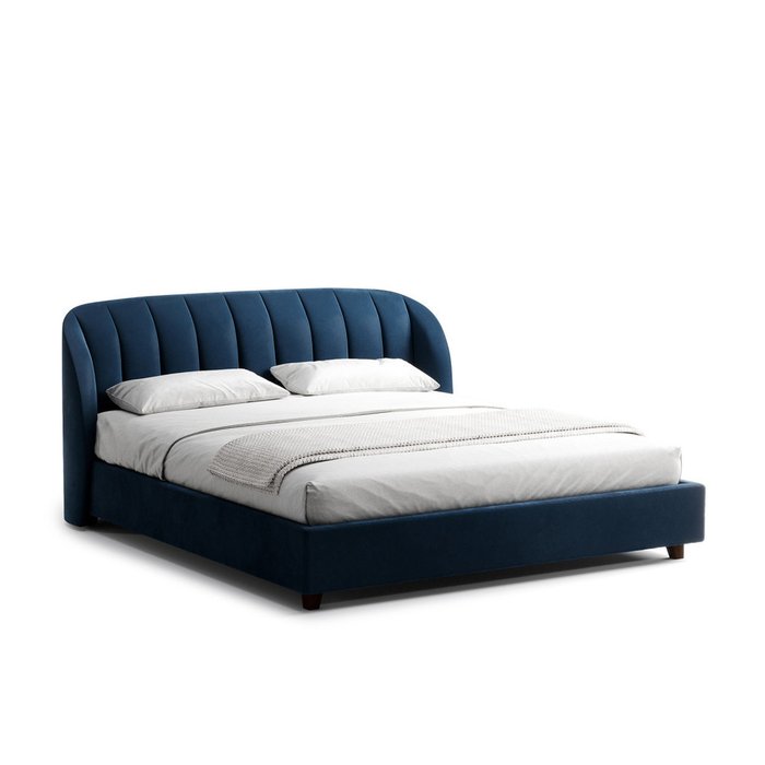 Кровать Tulip 180х200 темно-синего цвета