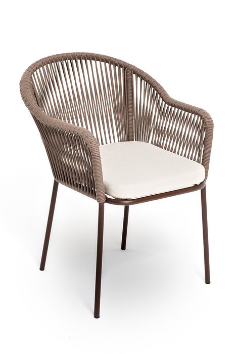 Стул Лион бежево-коричневого цвета - лучшие Садовые стулья в INMYROOM