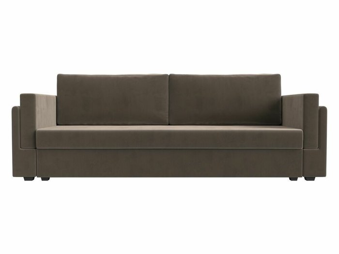 Диван-кровать Лига 007 коричневого цвета - купить Прямые диваны по цене 29999.0
