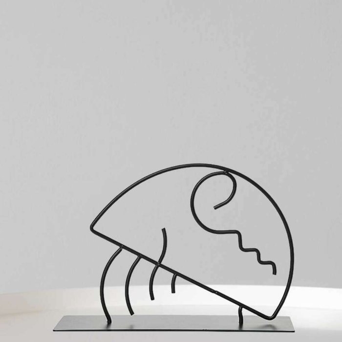 Статуэтка Wire Sculpture Calmness черного цвета - купить Фигуры и статуэтки по цене 5100.0
