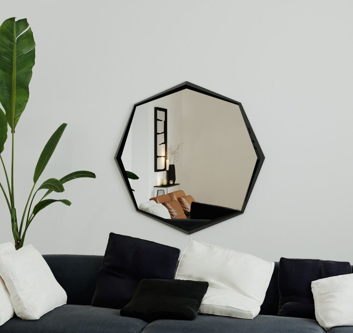Интерьерное зеркало Bumerang в декоративной раме в форме   - купить Настенные зеркала по цене 37212.0