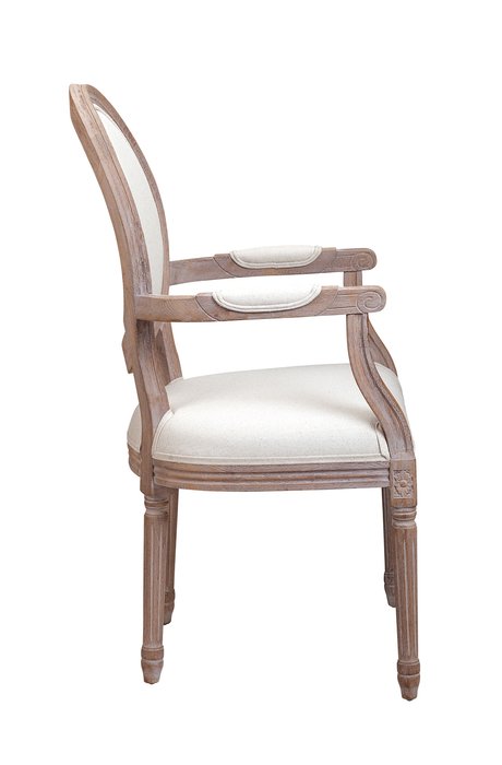 Стул Volker arm светло-бежевого цвета - лучшие Обеденные стулья в INMYROOM