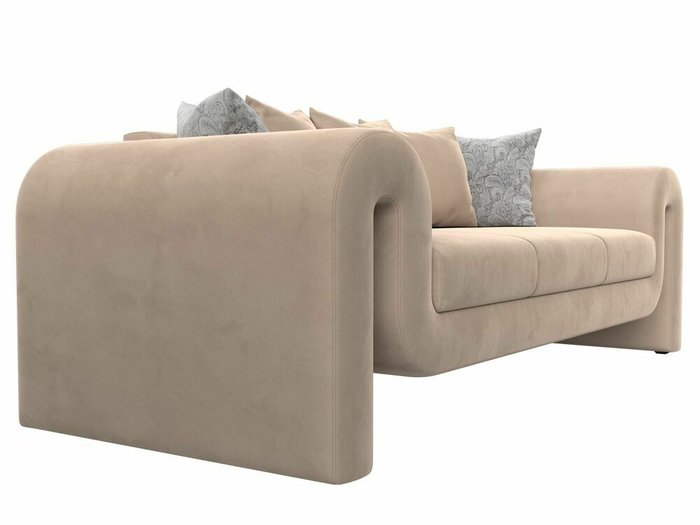 Прямой диван Волна бежевого цвета - лучшие Прямые диваны в INMYROOM