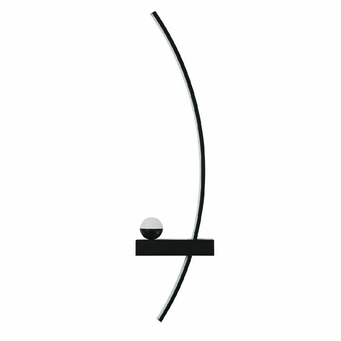 Настенный светильник Ray 10220/2LED Black R (силикон, цвет белый) - купить Бра и настенные светильники по цене 4870.0 Настенный светильник Ray 10220/2LED Black R (силикон, цвет белый) - купить Бра и настенные светильники по цене 4870.0