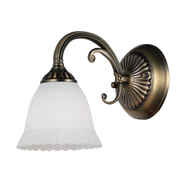 Бра Versailles 1114/1A Bronze (стекло, цвет белый)
